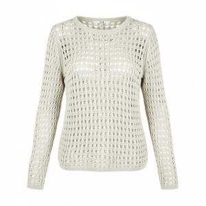 Forever 21 XXI Women’s Beige Open Knit Sweater Size Small Lightweight Boho